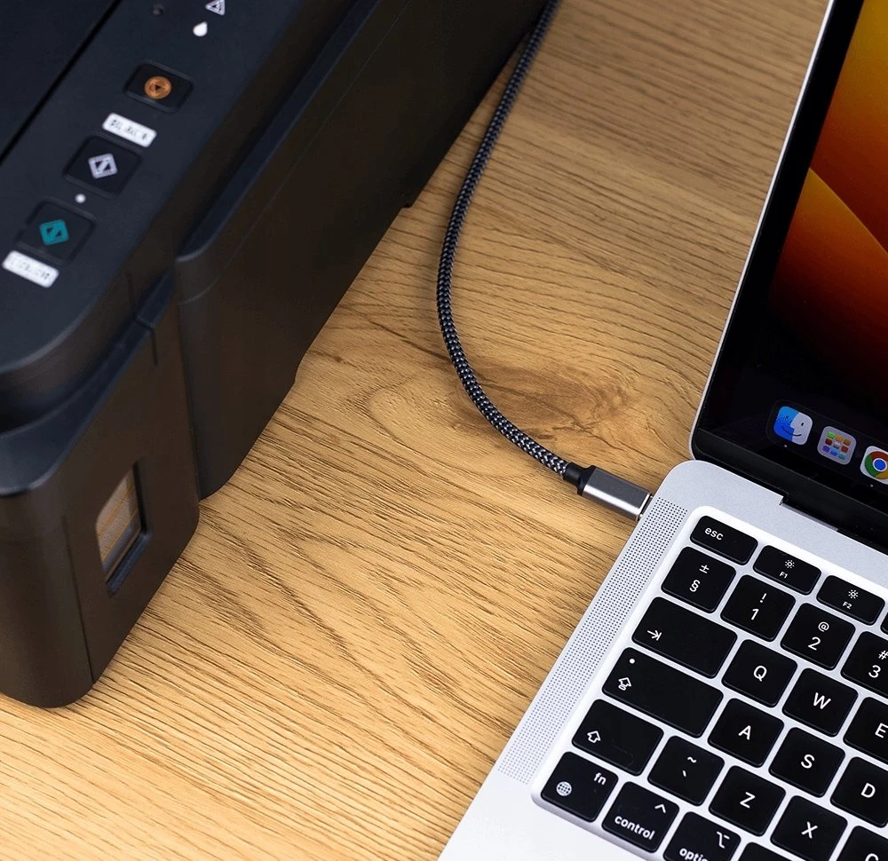 USB laidas Reagle USB-C - USB-B 3 m Sidabrinis (RUCB300P)