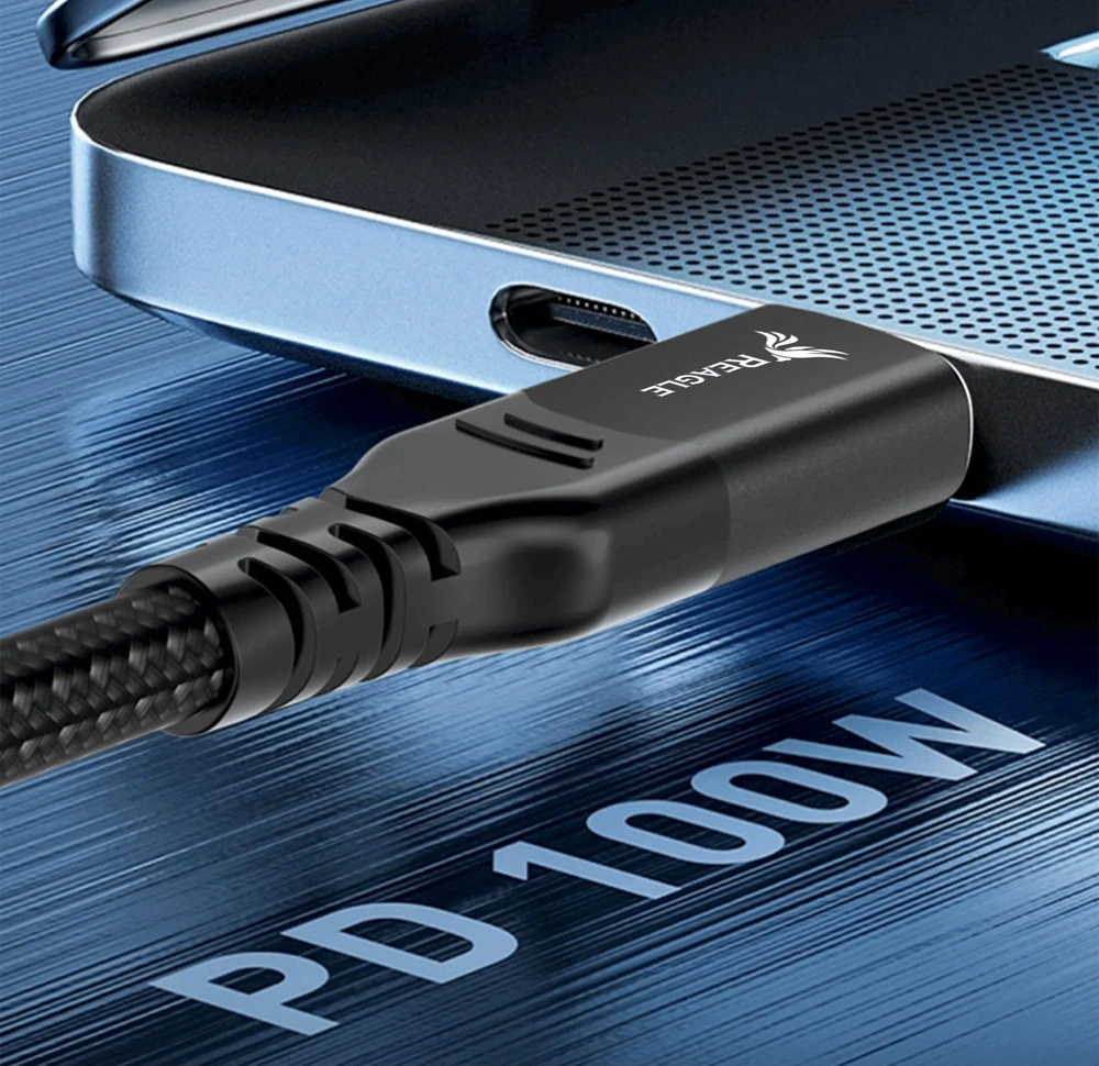 USB laidas Reagle USB-C - USB-C 0,5 m Juodas