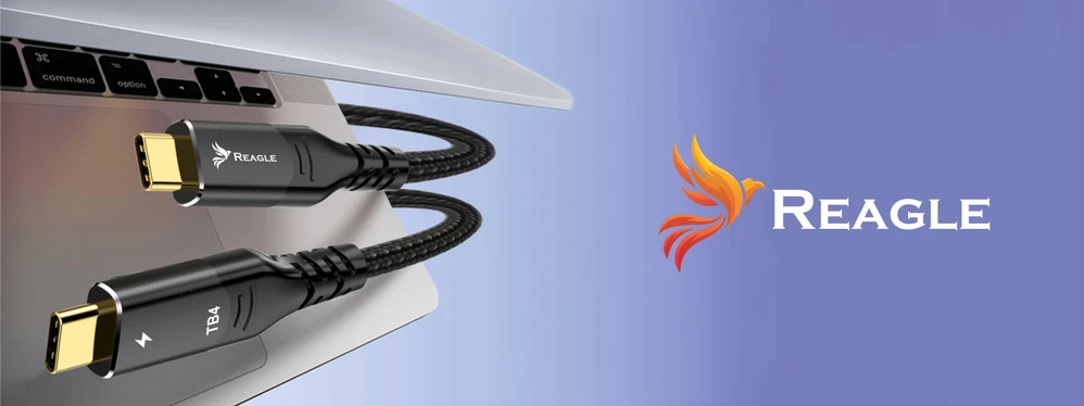 USB laidas Reagle USB-C - USB-C 0,5 m Juodas