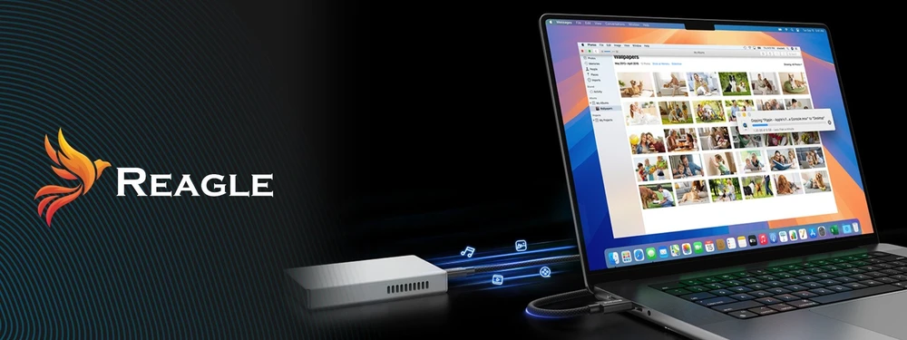 USB laidas Reagle USB-C - USB-C 1 m juodas