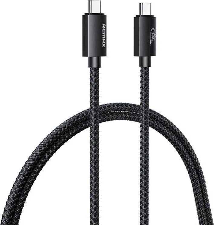 USB-C laidas USB-C Remax Ladon, USB4.0, RC-C039, 1m, 240W, (juodas)