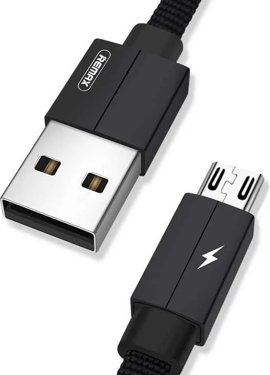 USB Micro Remax Kerolla laidas, 1m (juodas)