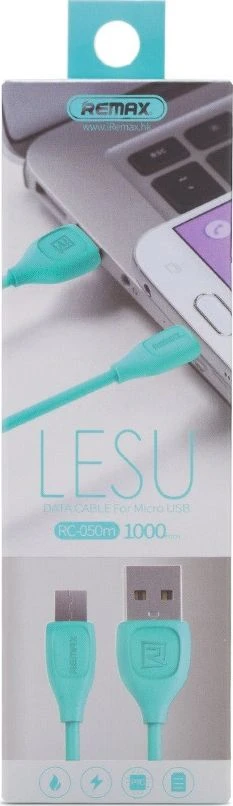 REMAX RC-050M LESU USB CABLE MICRO USB mėlynas 1M