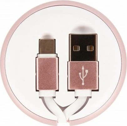 „Richmond&Finch“ ištraukiamas laidas USB-C / mikrorožinis marmuras / rožinis marmuras CWTYPE-114