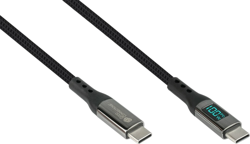 Good Connections Roline USB-C - USB-C kabelis 1 m grafito spalvos (2213-D010S)