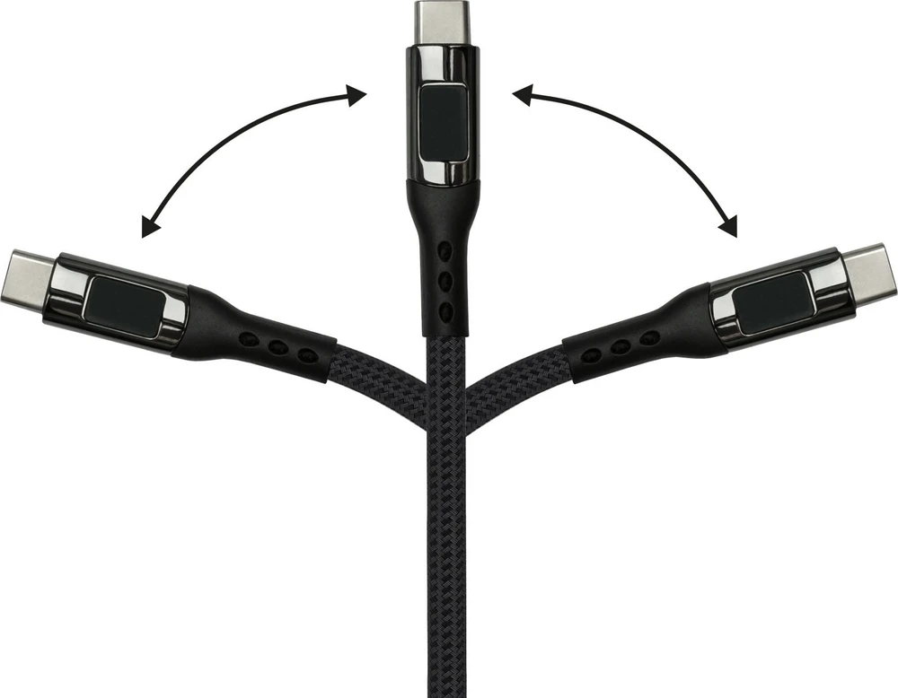 Good Connections Roline USB-C - USB-C kabelis 1 m grafito spalvos (2213-D010S)