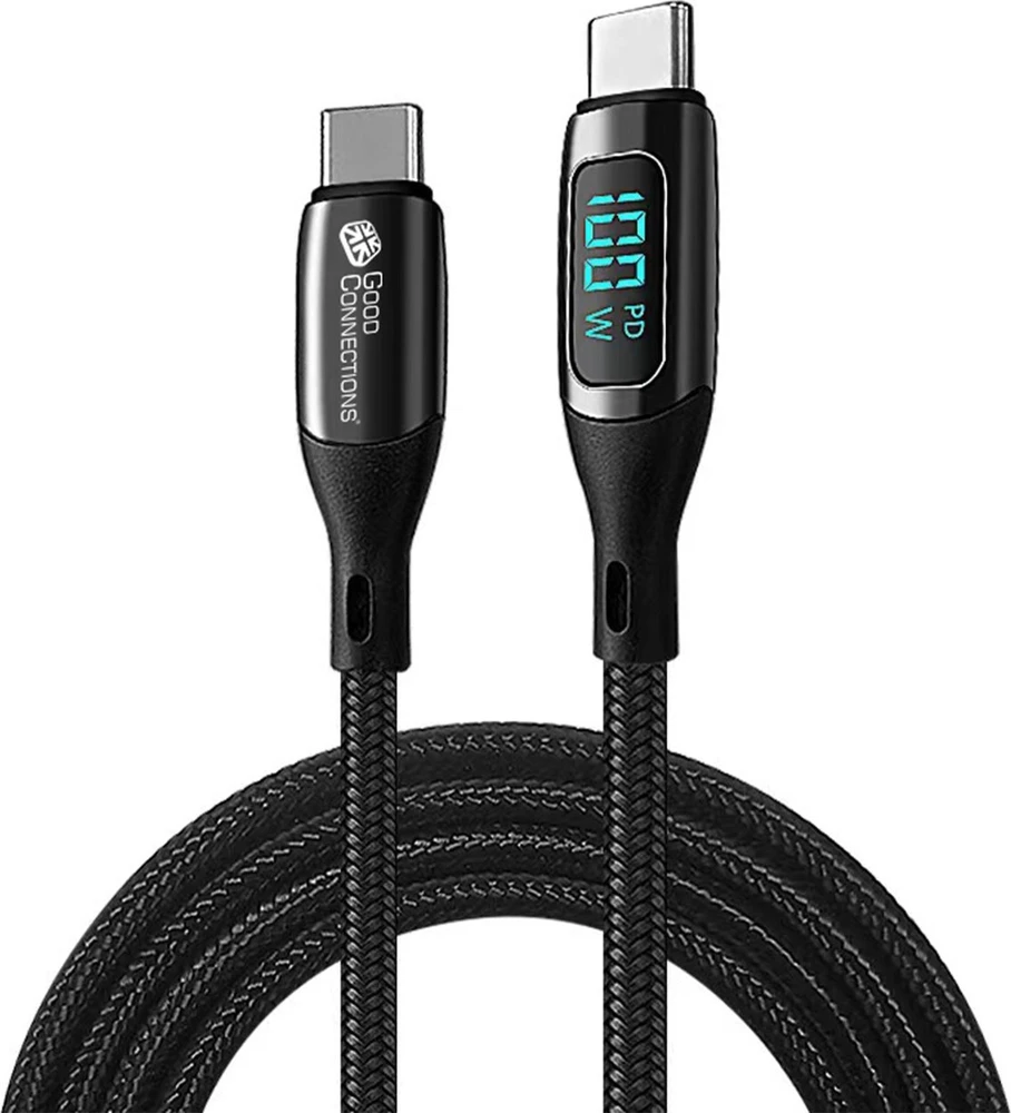 Good Connections Roline USB-C - USB-C kabelis 1 m grafito spalvos (2213-D010S)