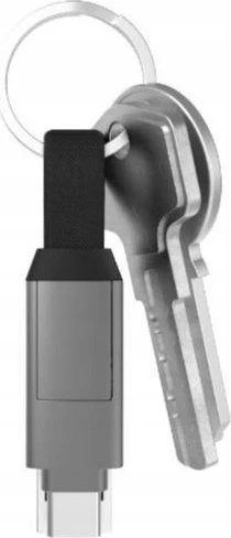 Kabelių rinkinys-raktų pakabukas Rolling Square inCharge® 6 USB-C/Lightning/Micro USB, 6cm/ 6770055