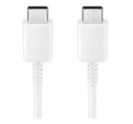 112803 EP-DG980BWE Samsung USB-C/USB-C duomenų kabelis 3A 1m baltos spalvos (Bulk)
