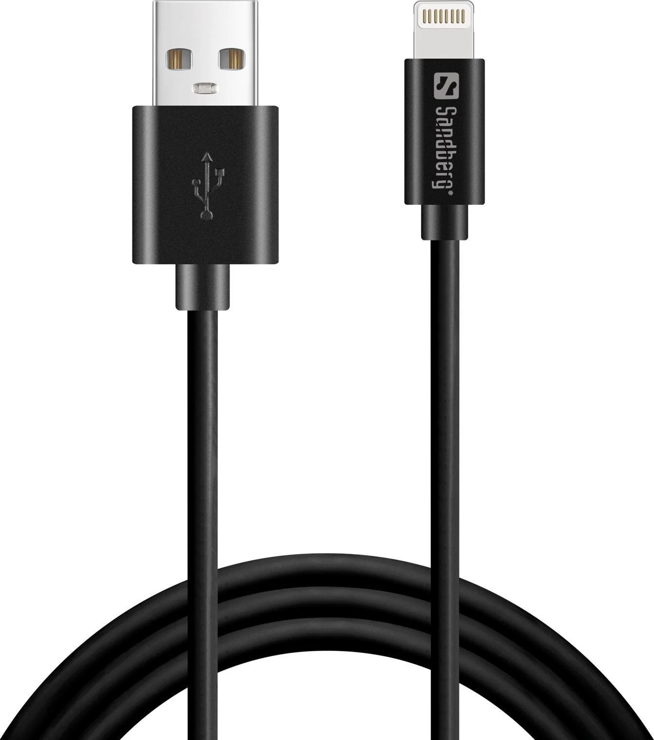 Sandberg USB>Lightning MFI 1m Juodas