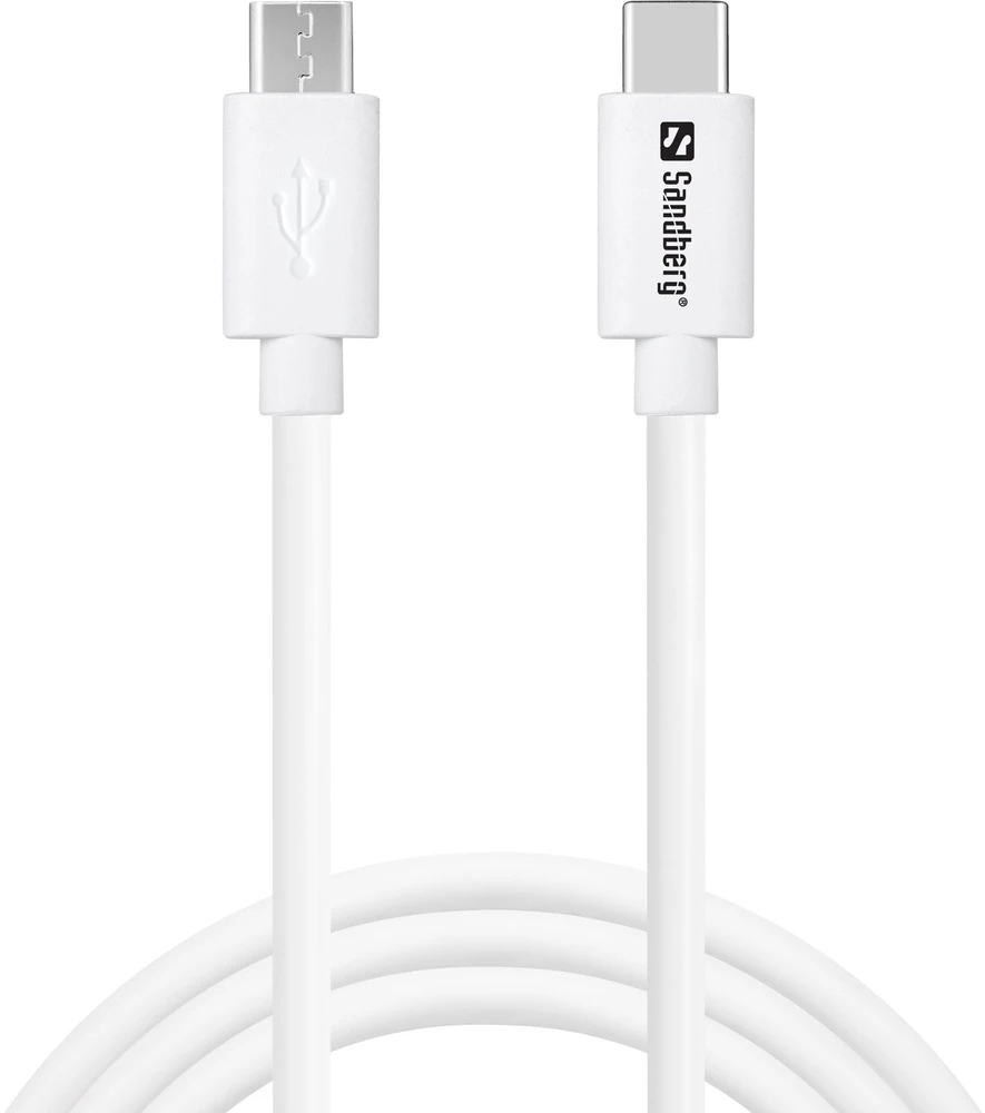 Sandberg USB-C į MicroUSB įkrovimo kabelis, 1 m