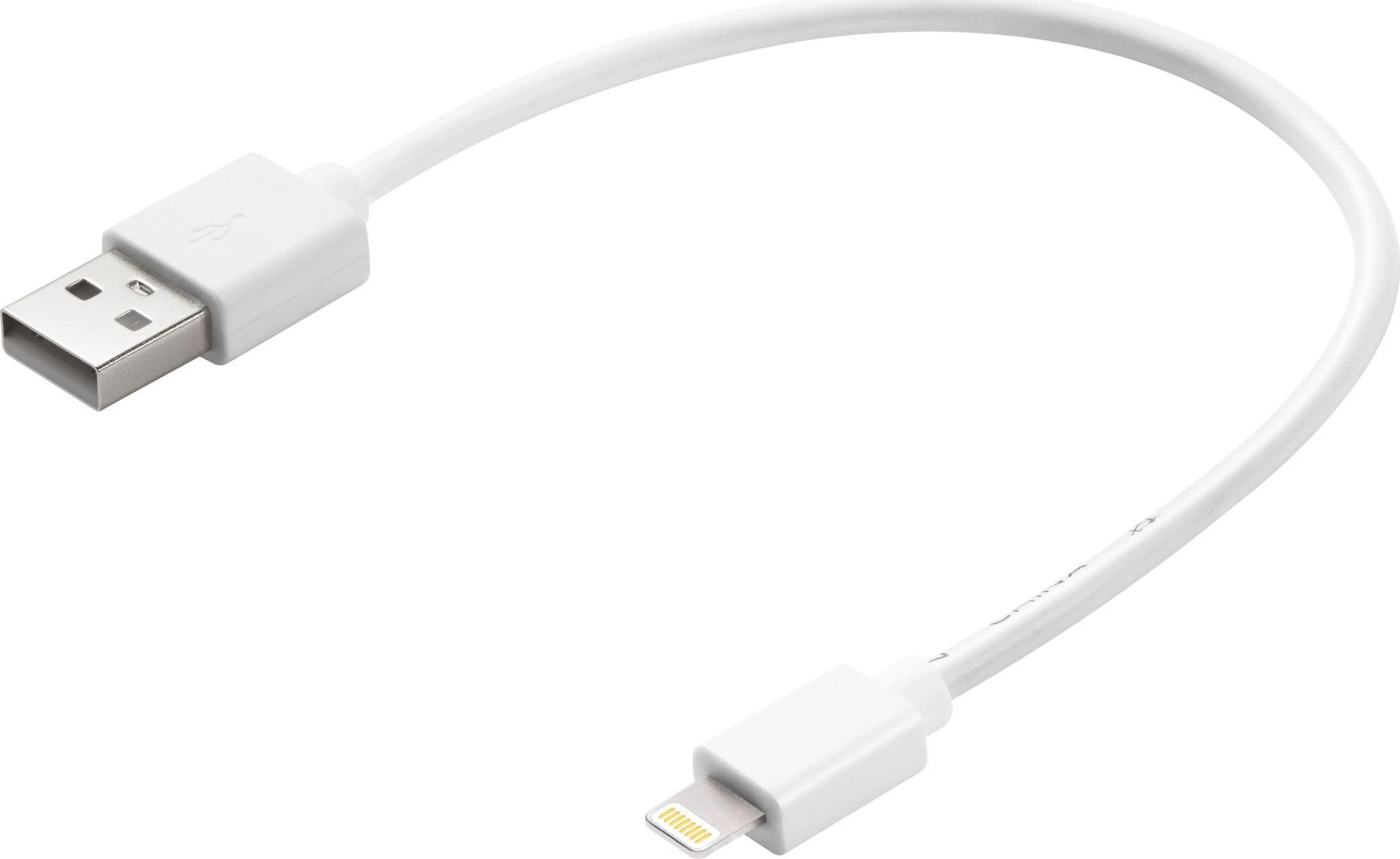 Sandberg USB>Lightning MFI 0,2m Balta