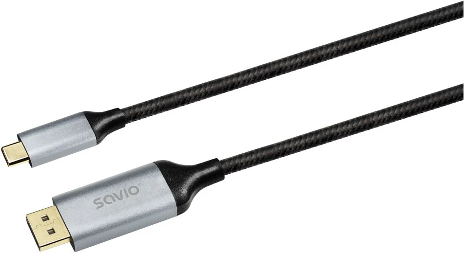 Savio CL-208 USB cable USB 3.2 Gen 1 (3.1 Gen 1) 2 m USB C Juodas, Pilkas