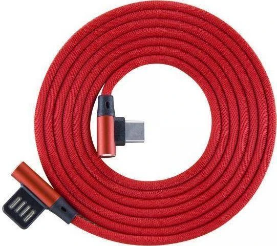 Sbox Technology Sbox USB->Type-C 90 m/m 1.5m Type-C-90R Strawberry raudonos spalvos