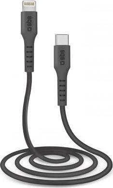 SBS TECABLELIGTC1K USB-C – Lightning kabelis 1m – juodos spalvos