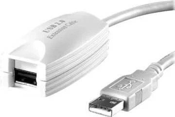 Value Kabelis USB Secomp USB-A - 5 m Baltas (12.99.1100)