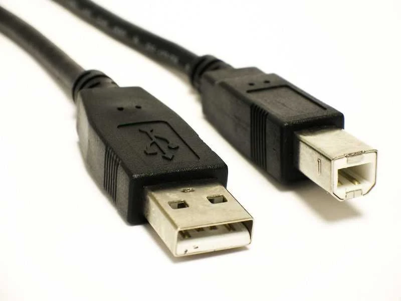 Sharkoon USB 2.0 Kabelis, USB-A Stecker > USB-B Stecker (juodas, 5,0 Meter)