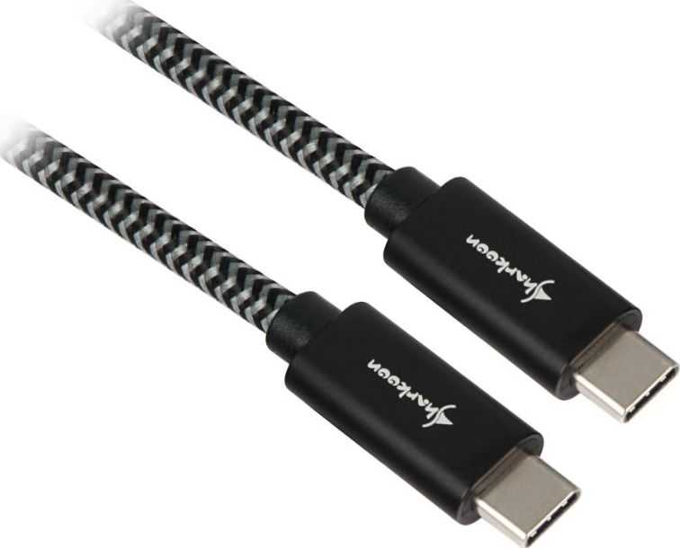 Sharkoon USB-C – USB-C USB laidas 1 m nespalvotas (4044951027064)