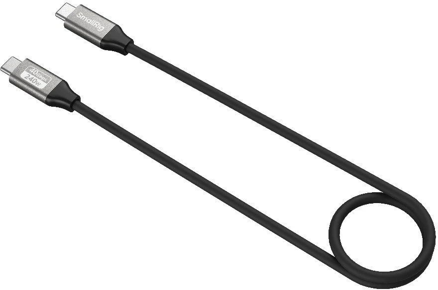 SmallRig 5074 USB-C Data Cable (Straight to Straight, 60cm (40Gbps + 240W + 8K)