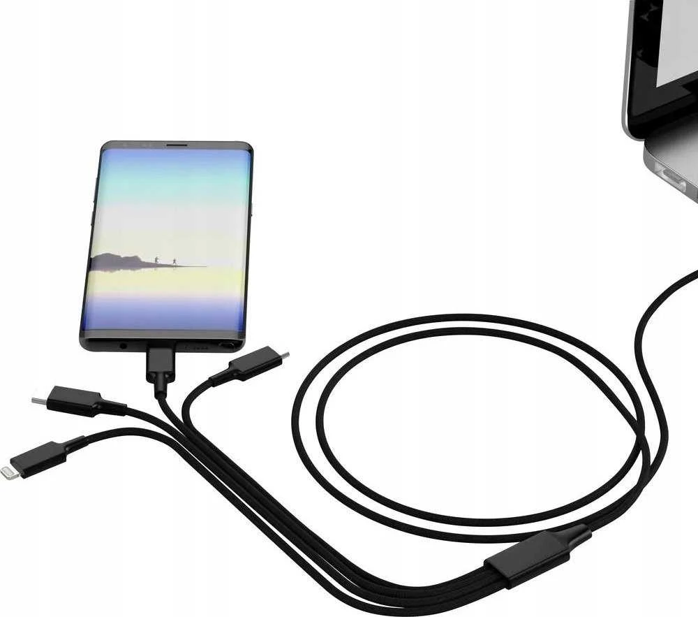 Kabelis USB Smrter USB-A + USB-C - USB-C 1.2 m Juodas (SMRTER_ELITE_C_BK)