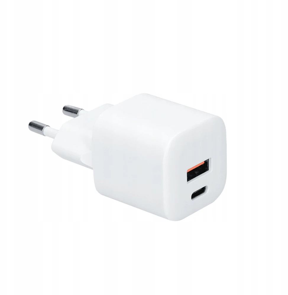 „Solight“ USB-C + USB-A greitasis įkroviklis GaN 20W PD