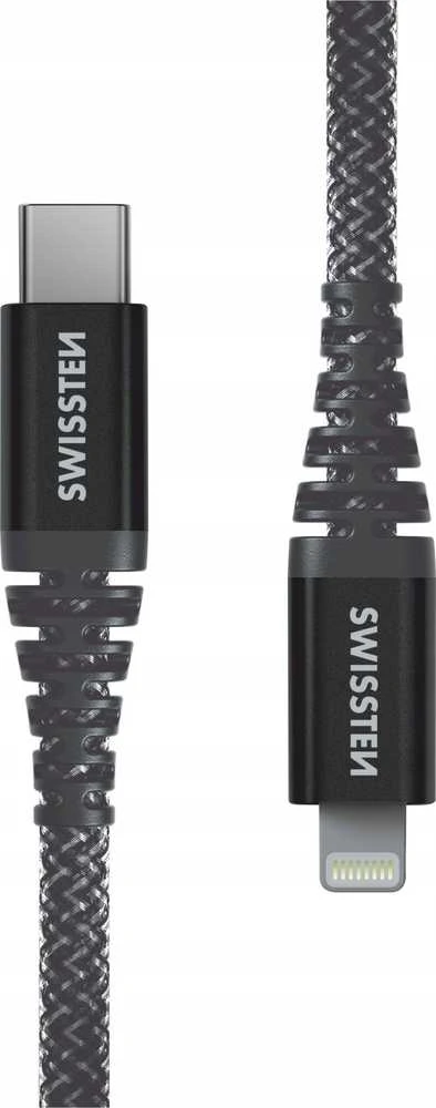 Swissten Kabelis USB Sourcing USB-C - Lightning 1.5 m Juodas (71544010)