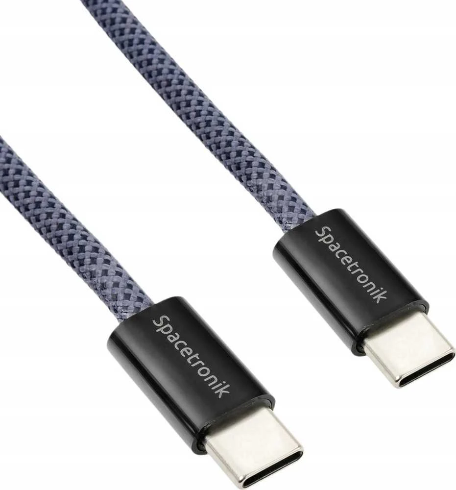 Kabelis USB-C PD100/240W Spacetronik 2m tamsiai mėlyna