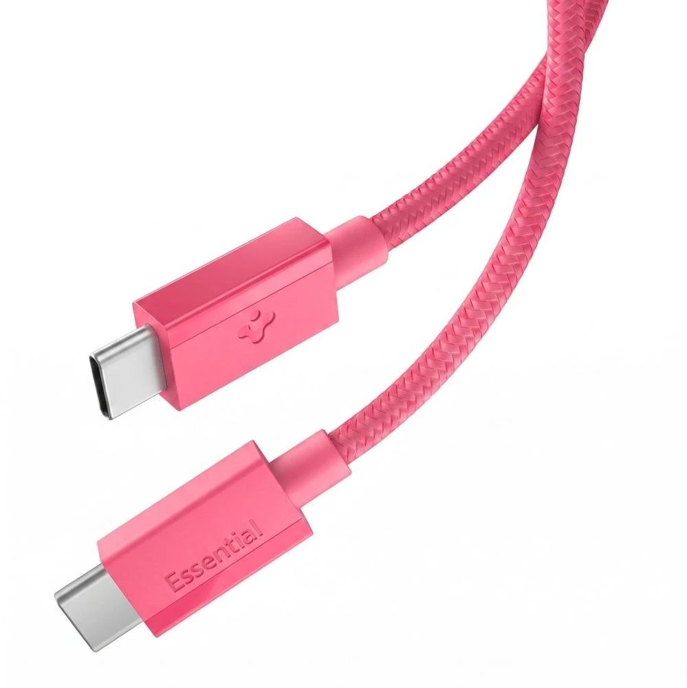 SPIGEN EB6010CC ESSENTIAL TYPE-C KABELIS 60W 100CM ROŽINIS
