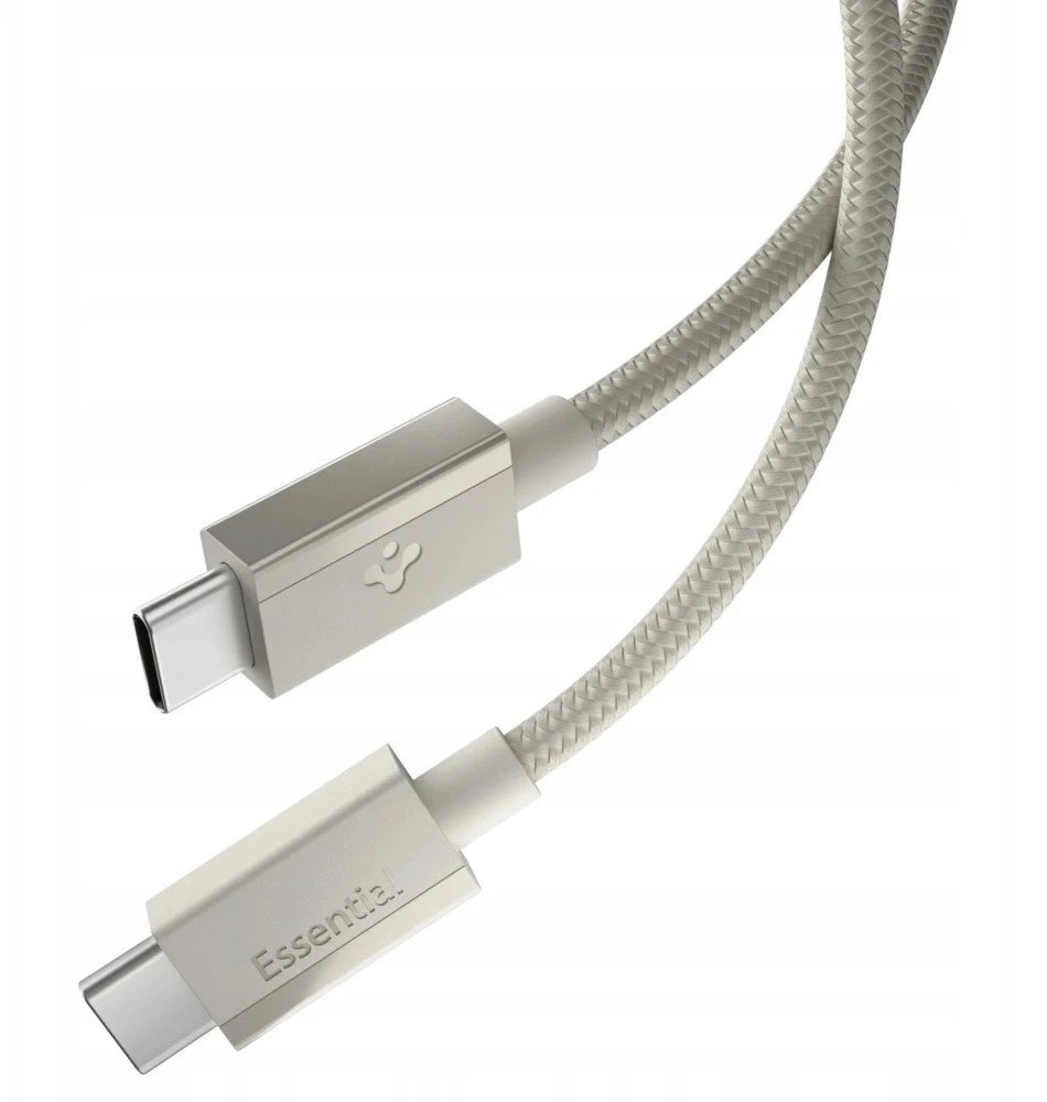 SPIGEN EB6015CC ESSENTIAL TYPE-C KABELIS 60W 150CM NATŪRALUS TITANAS