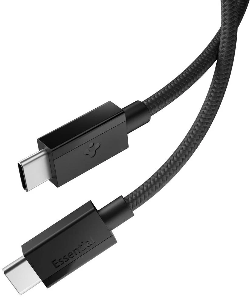SPIGEN EB6015CC ESSENTIAL TYPE-C KABELIS 60W 150CM Juodas