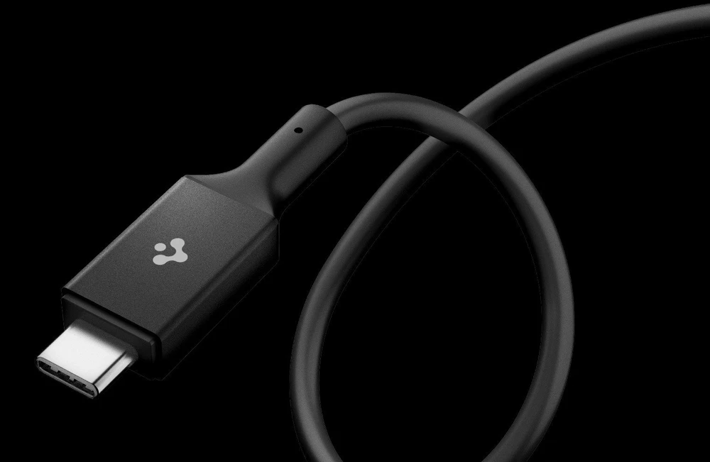 Spigen Essential USB C į USB C 240W laidas, juodas EB24012CC