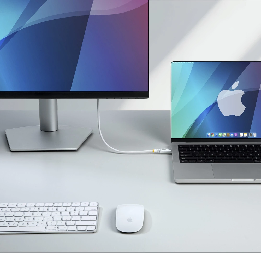 „StarTech.com“ USB kabelis – USB-C (M) į USB-C (M) – USB4 / Thunderbolt / DisplayPort 2.1 – 151,33 cm – 4K120Hz palaikymas, 8K60Hz palaikymas, išplėstinis maitinimo diapazonas (EPR), maitinimo tiekimas 3.1 – baltas