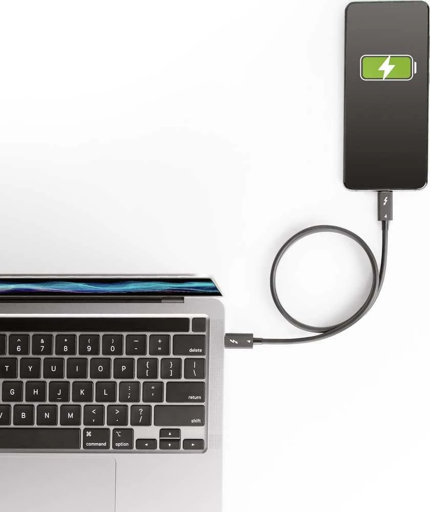 StarTech 1,6 pėdos (50 cm) „Thunderbolt“ laidas – sertifikuotas „Intel“ 40 GB/s 100 W PD