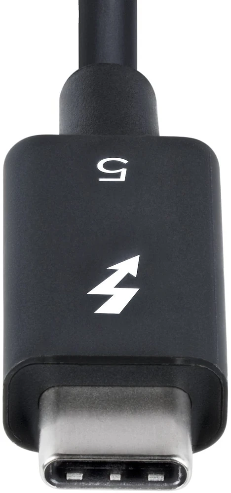 Kabelis USB StarTech Thunderbolt - USB-C 1 m Juodas (TBLT5MM1M240W)