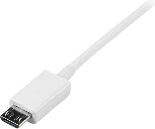 Kabelis USB StarTech USB-A - microUSB 0,5 m Baltas (USBPAUB50CMW)