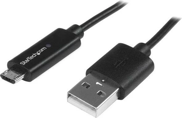 Kabelis USB StarTech USB-A - microUSB 1 m Juodas (USBAUBL1M)