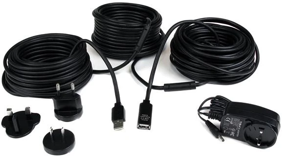 USB laidas Startech USB2AAEXT25M Juoda