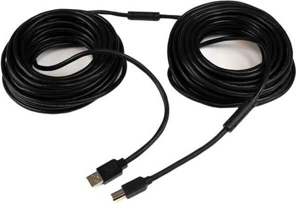 Kabelis USB StarTech USB-A - USB-B 20 m Juodas (USB2HAB65AC)
