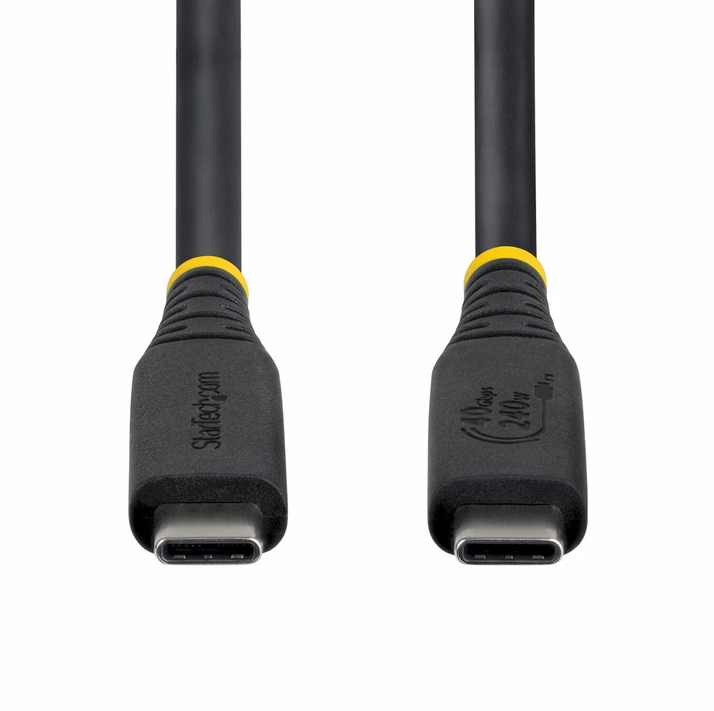 Kabelis USB StarTech USB-C do USB-C USB4 / Thunderbolt / DisplayPort 2.1 50 cm do 40 Gb/s Power Delivery 240W 8K60Hz 4K240Hz Pasywny (CC50CM40GUSB4TP)