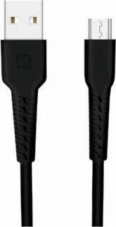 Swissten USB - mikro USB 1.0m juoda