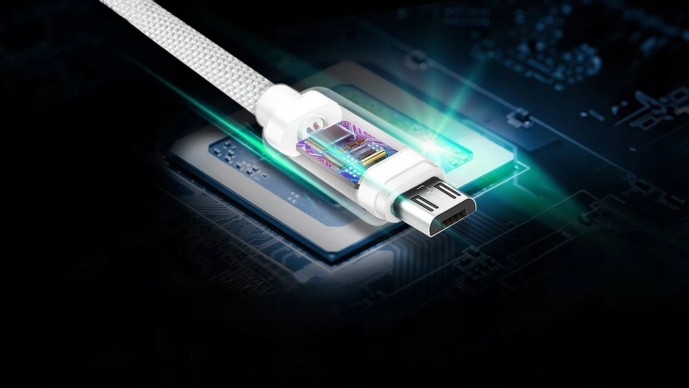 Swissten Textile Universalus Micro USB duomenų ir įkrovimo kabelis 1,2m