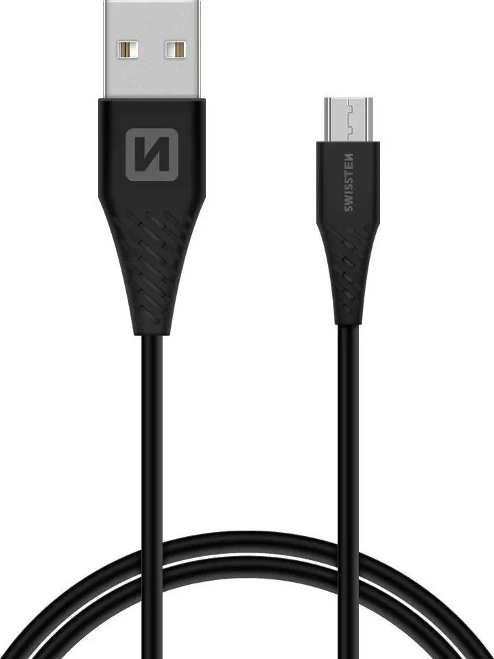Kabelis USB Swissten USB-A - micro-B 1.5 m Baltas (71504300)