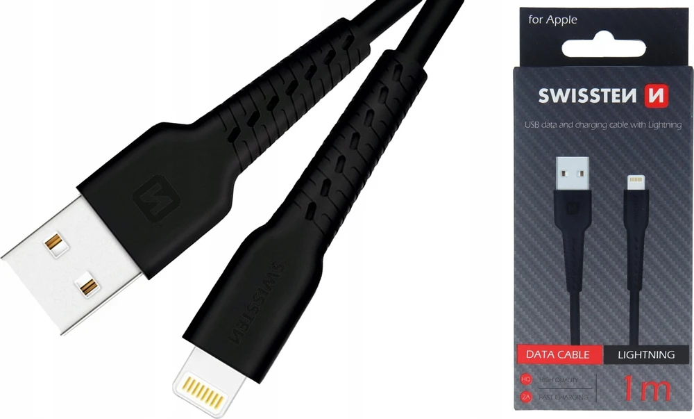 Kabelis USB Swissten USB-A - microUSB 1.5 m Juodas (71504303)