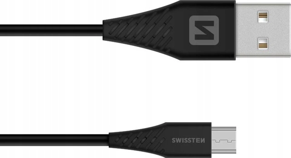 Kabelis USB Swissten USB-A - microUSB 1.5 m Juodas (71504303)