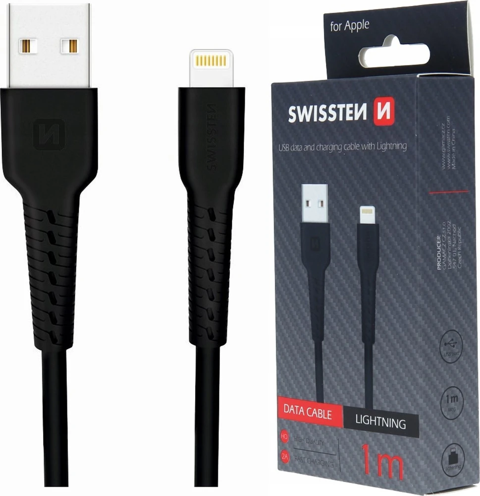 Kabelis USB Swissten USB-A - microUSB 1.5 m Juodas (71504303)