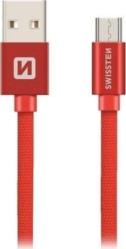 Swissten Textile Quick Charge Universalus Micro USB duomenų ir įkrovimo kabelis 3m