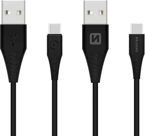 SWISSTEN duomenų kabelis USB - USB-C 3.1 (7mm) baltas 1.5m