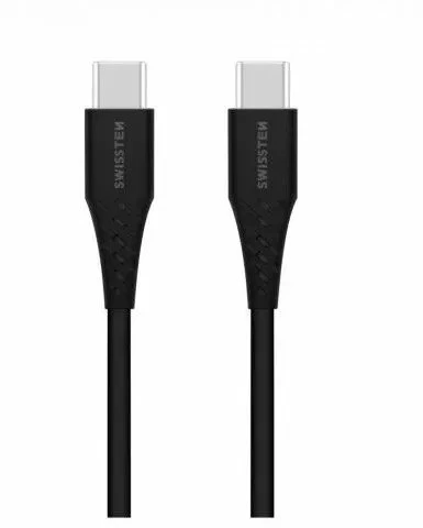 Swissten USB-C - USB-C 1.0m juoda