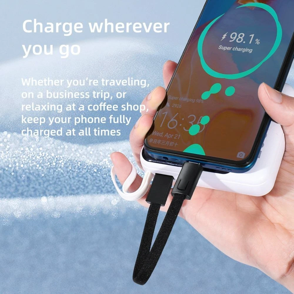„Tech-Protect Ultraboost DNA“ laidas su raktų pakabuku, USB-C, PD, 60 W / 3 A, pilkos spalvos