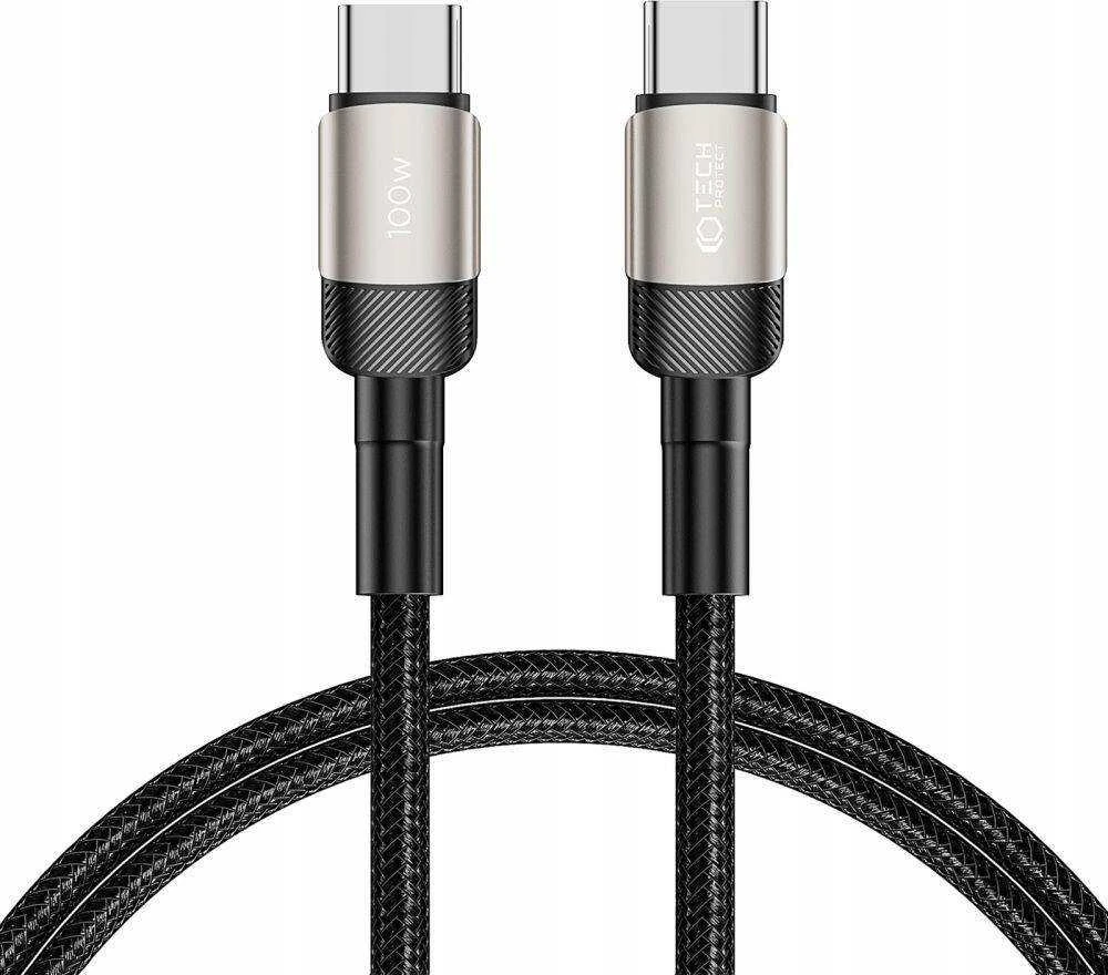 USB laidas – USB C tipo PD100W / 5A 1m Tech-Protect UltraBoost EVO titano spalvos